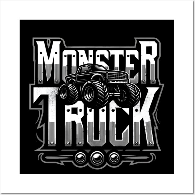 monster truck Wall Art by CreationArt8